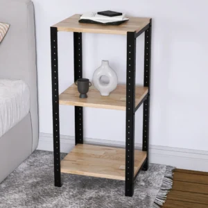 Zbliżenie na regał 40x35x82 – detal półki i stalowej konstrukcji